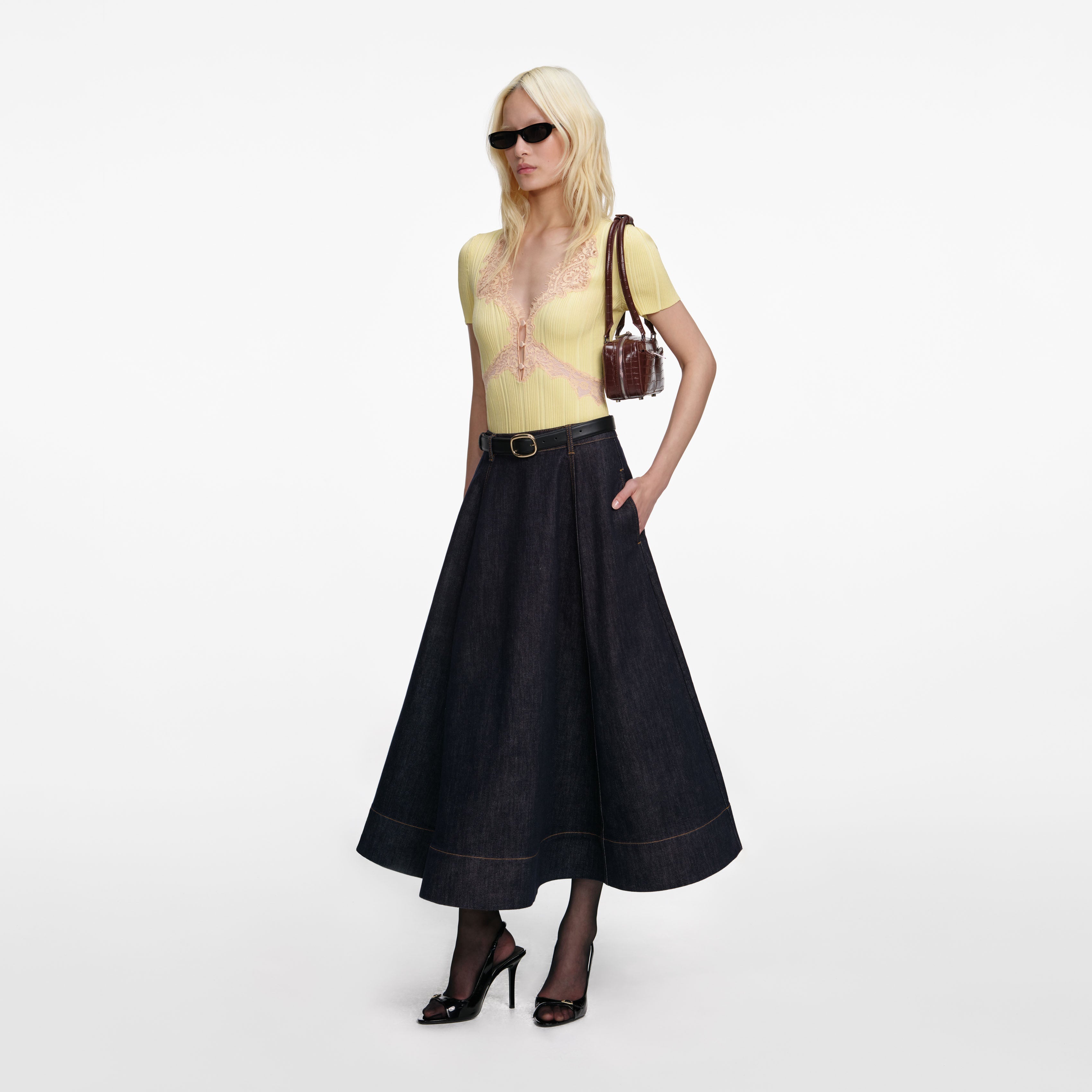 Denim Skirts | Mini, Midi, Maxi – self-portrait-US