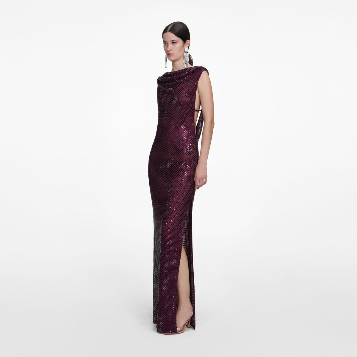 burgundy dress with rhinestones Burgundy Prom Dresses Robes De Soiree See-Through Body Sweetheart Bead DSProm