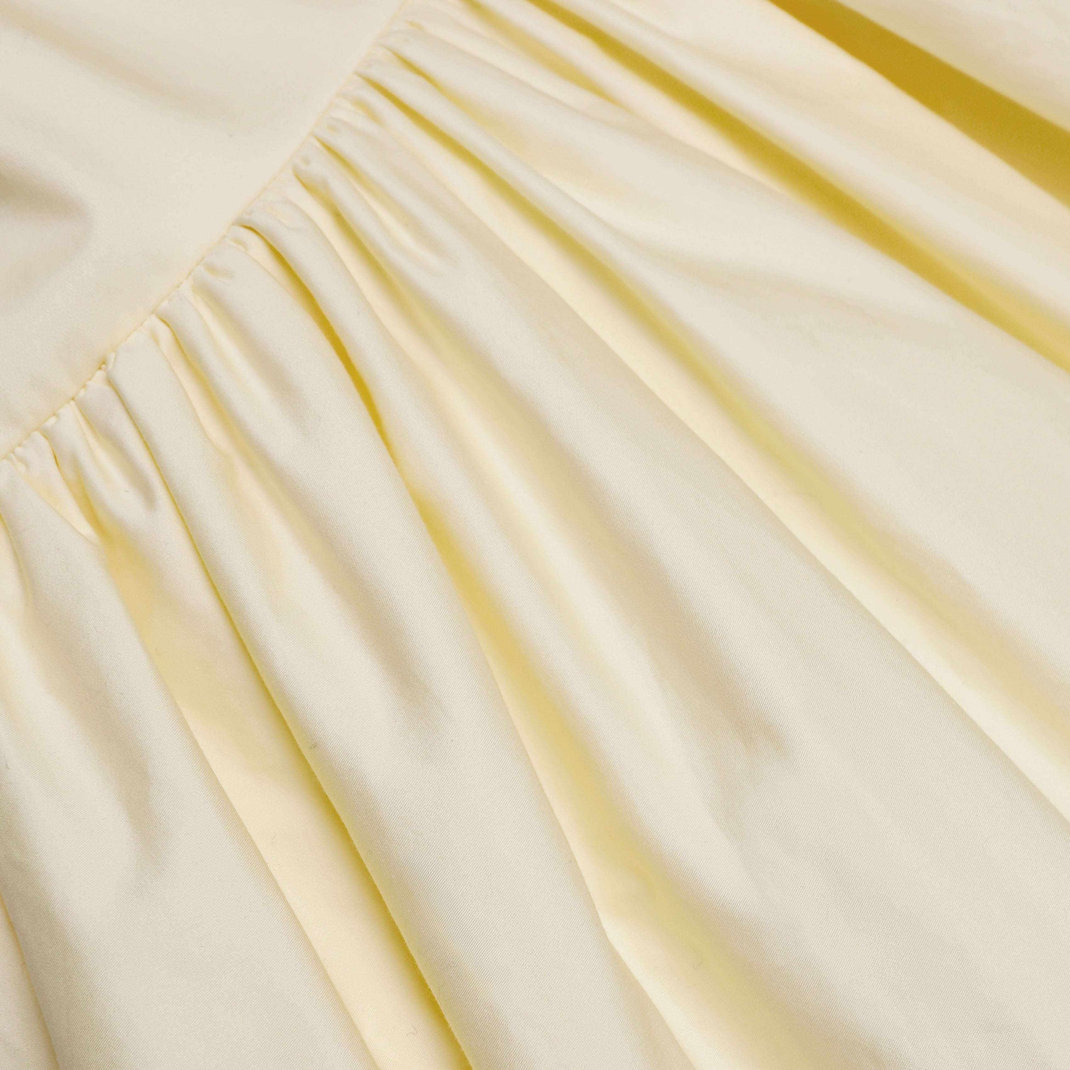 Yellow Cotton Midi Dress – self-portrait-US