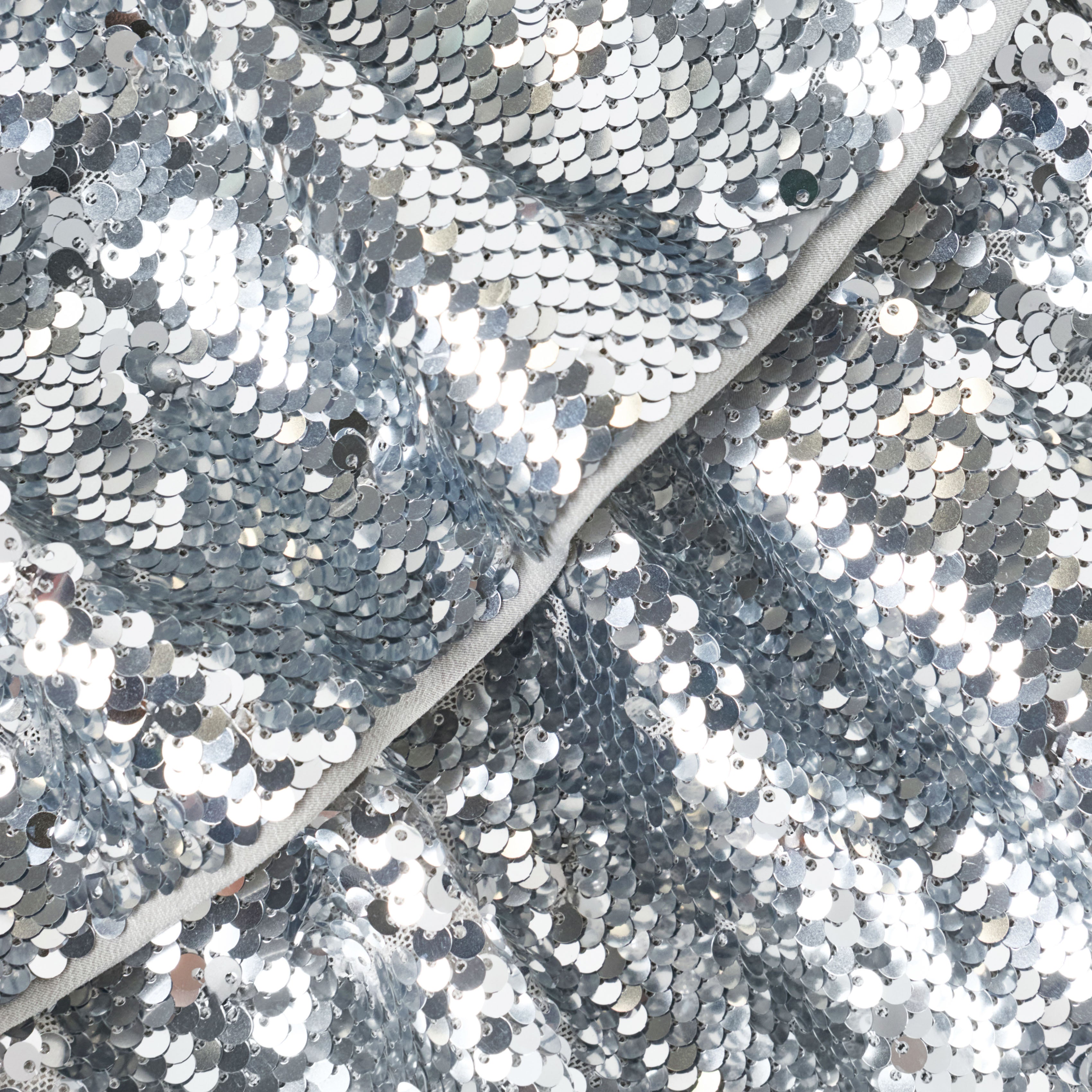 Silver Sequin Tiered Skirt – self-portrait-US