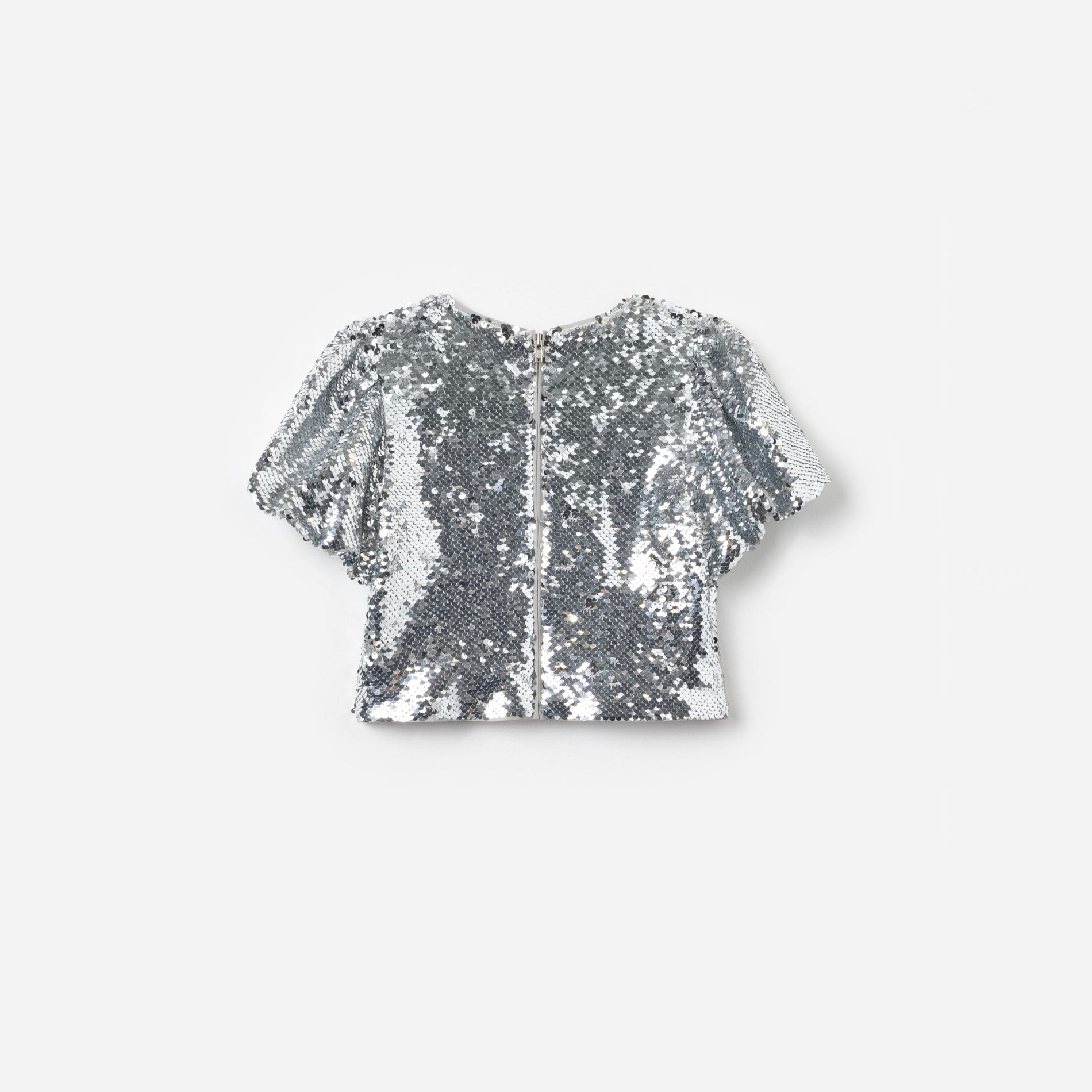 Silver Sequin Top