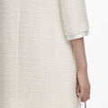Cream Boucle Mini Dress