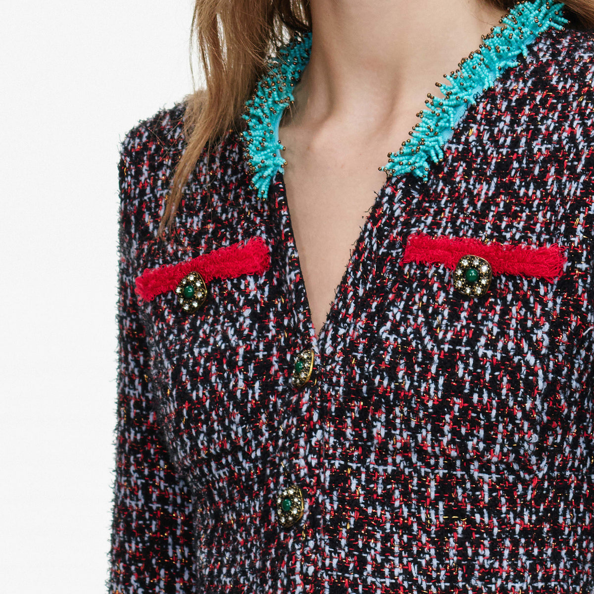 Multi Textured Knit Mini Dress