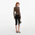 Bronze Tailored Knit Top