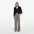 Brown Twill Tailored Trousers