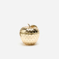 Gold Crystal Apple Clutch Bag