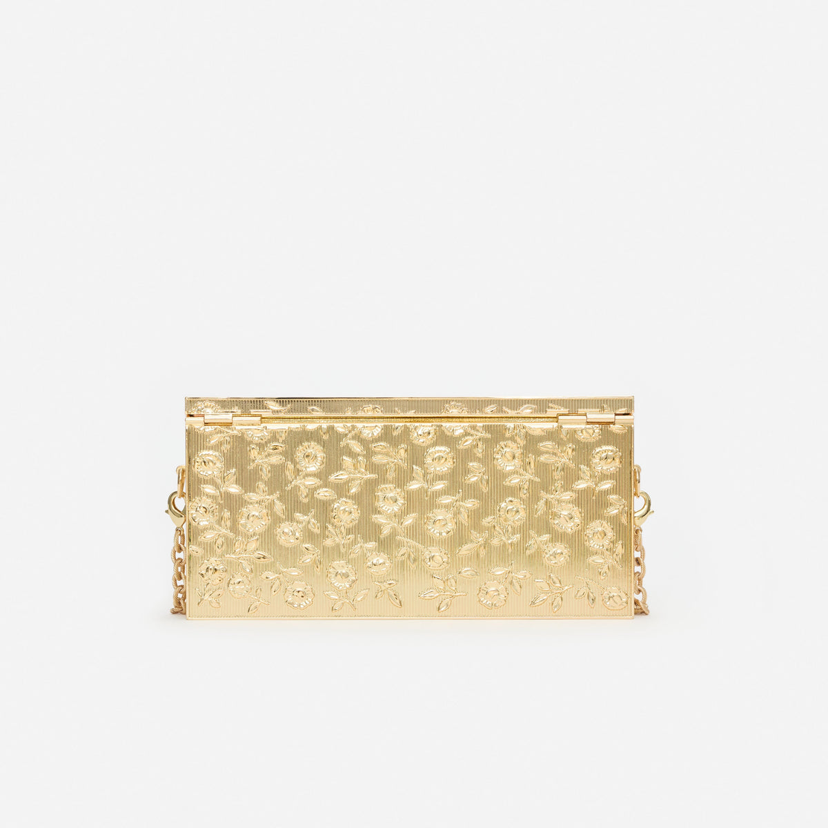 Gold Floral Engraved Bag