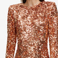 Gold Sequin Maxi Dress