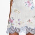 Cream Jacquard Sequin Embellished Mini Dress