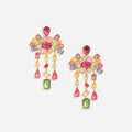 Multi Crystal Cluster Earrings