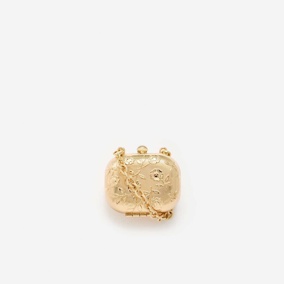 Gold Floral Engraved Airpod Case