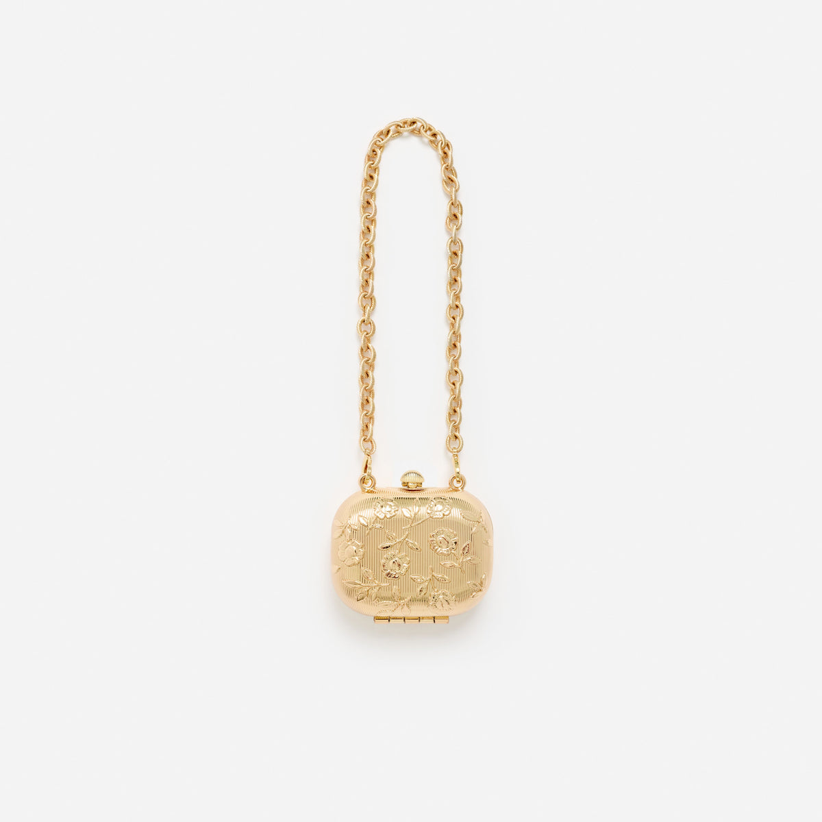 Gold Floral Engraved Airpod Case