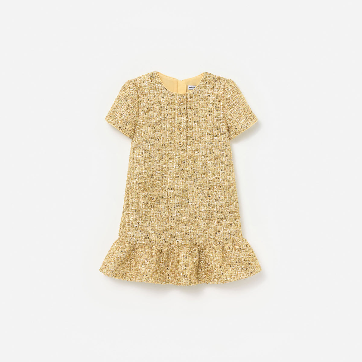 Gold Boucle Dress