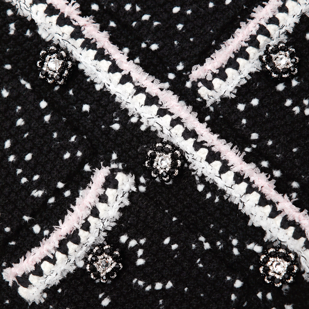 Black & White Knit Cardigan