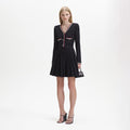 Black Knit Mini Dress