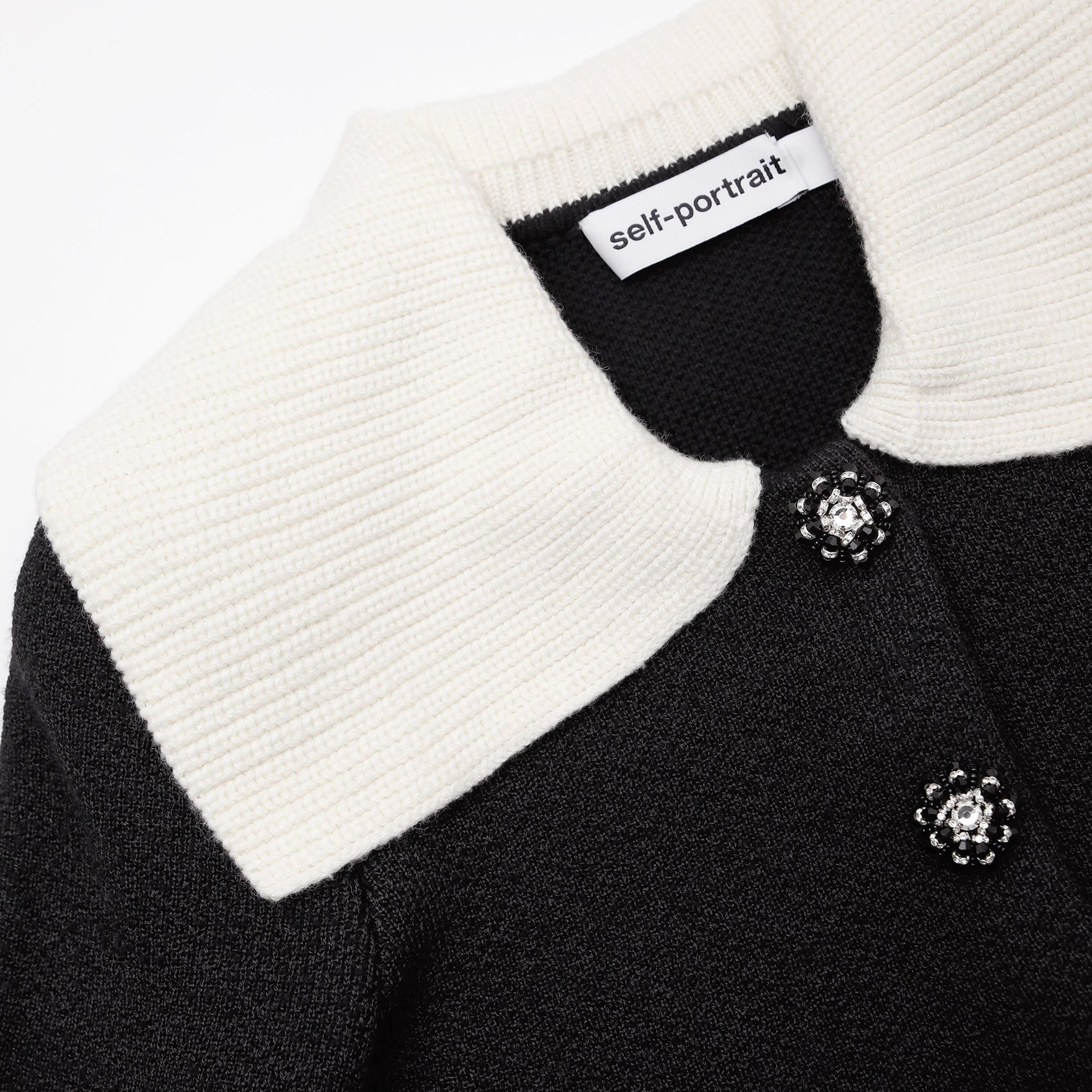 Portrait collar sweater sale