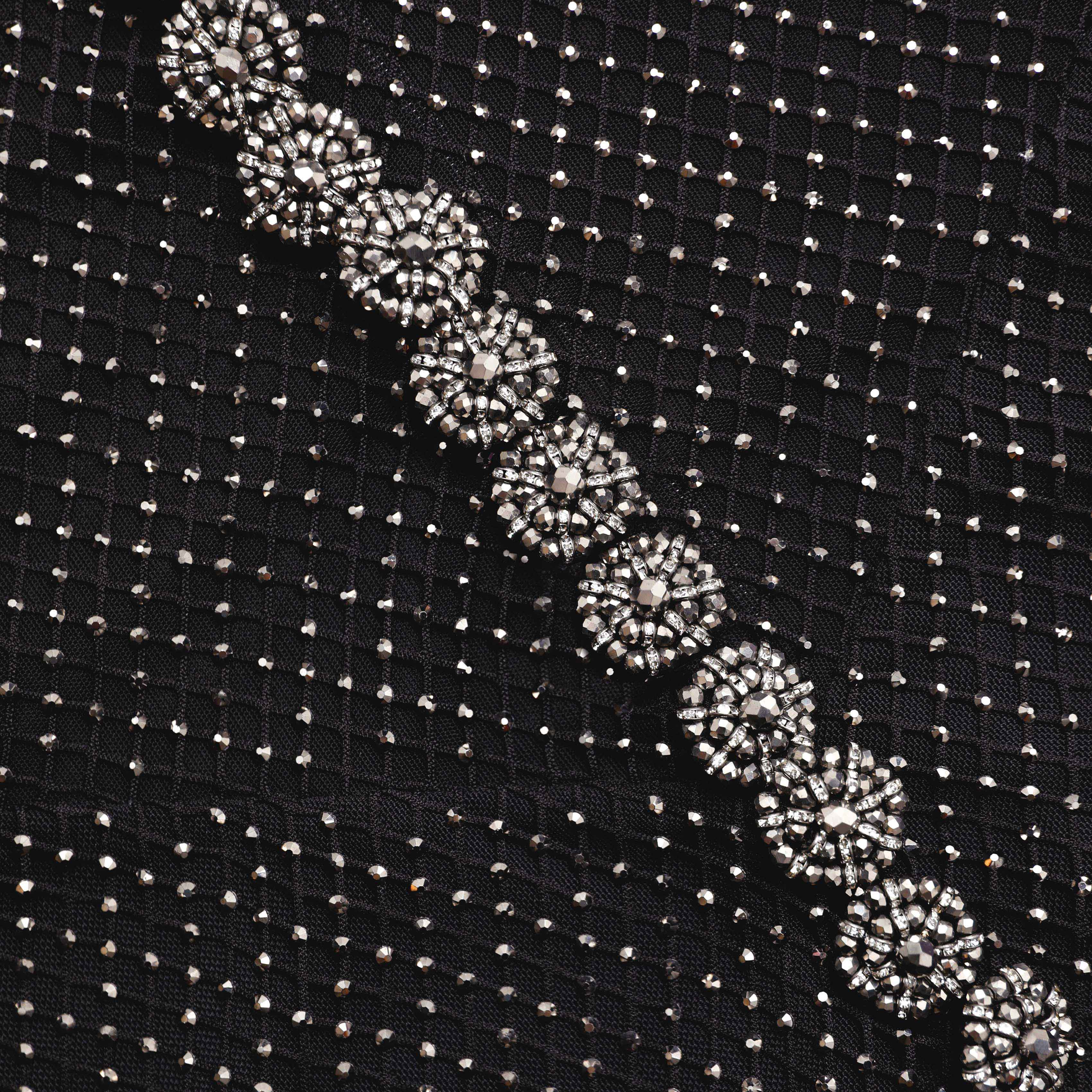 Black Rhinestone Fishnet Crossover Maxi Dress – self-portrait-US Black Rhinestone Fishnet Crossover Maxi Dress – self-portrait-US