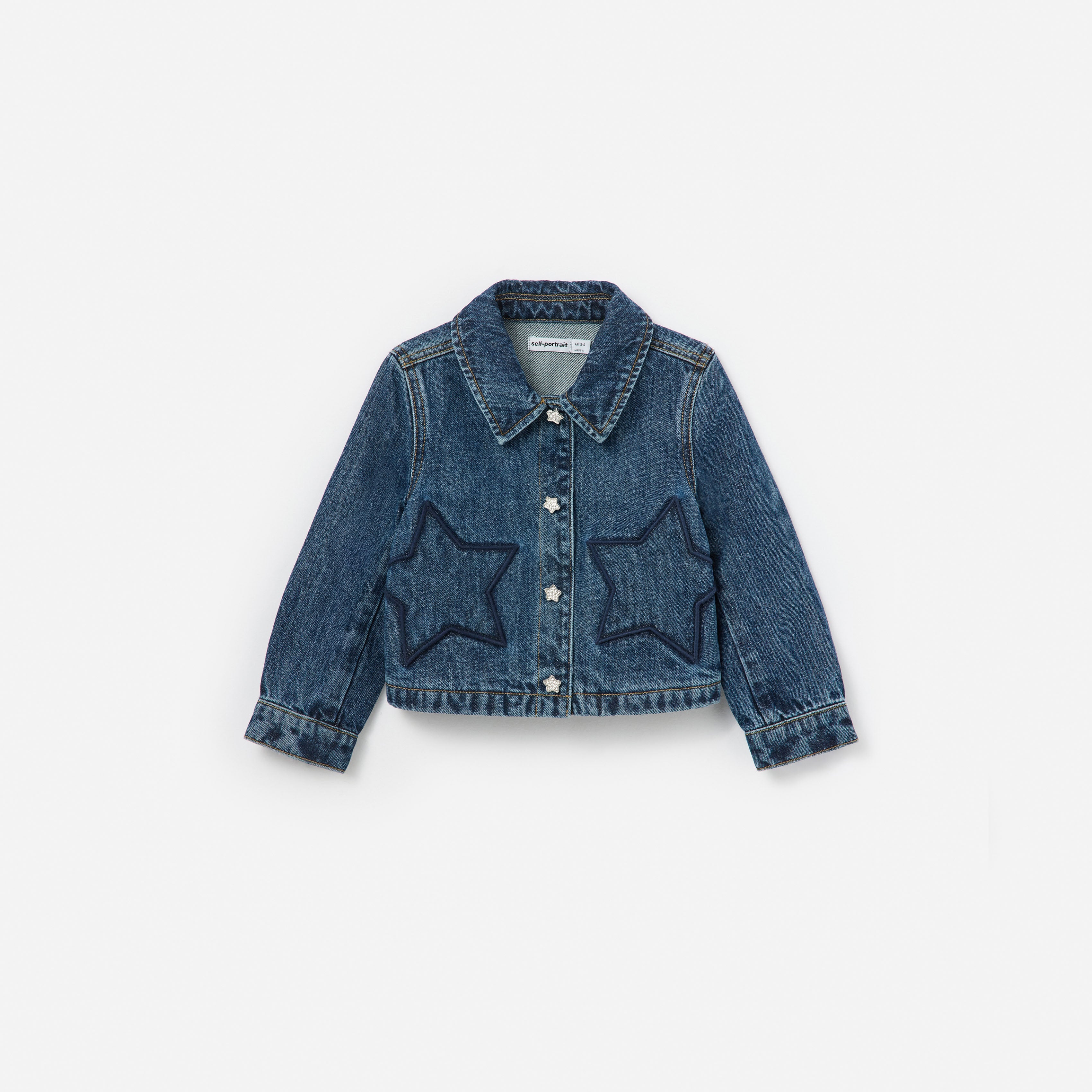 Polka Dot Denim Jacket – self-portrait-US
