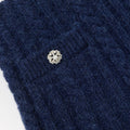 Navy Alpaca Knit Skirt