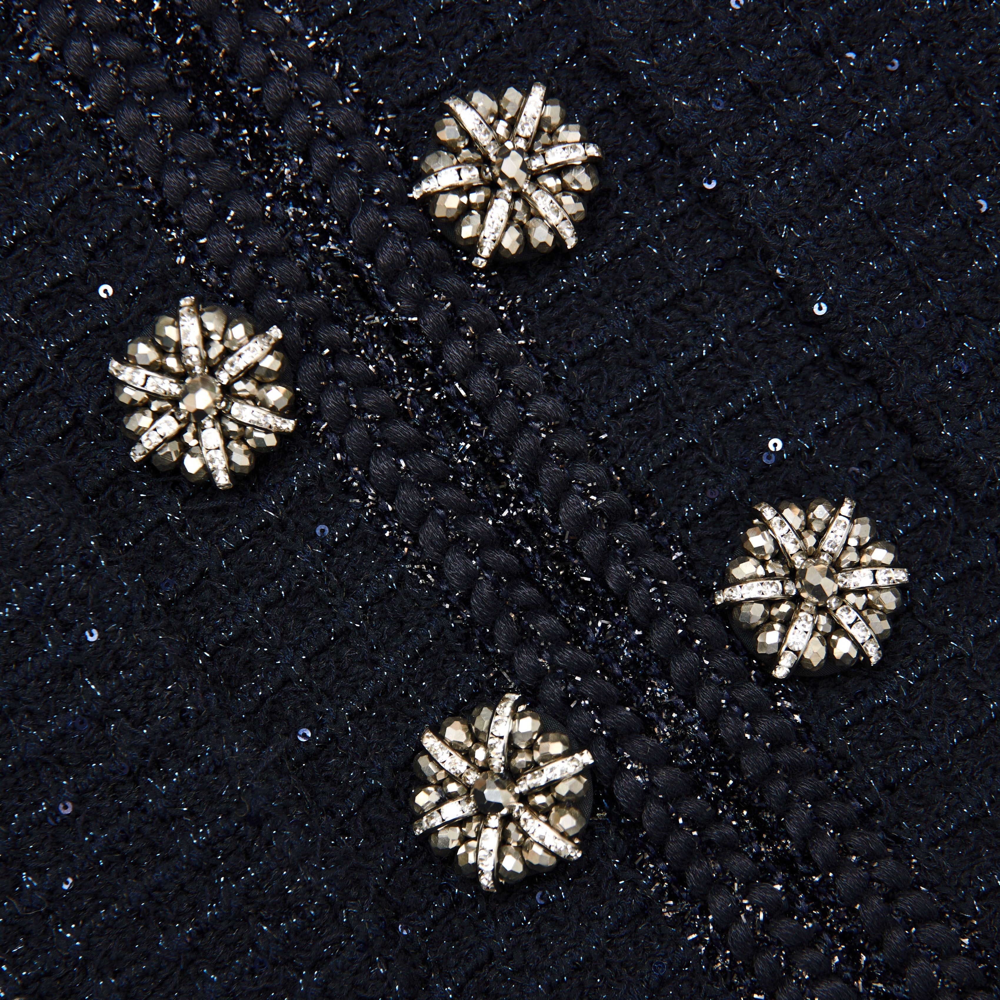 Navy Textured Knit Cardigan