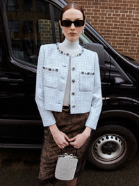 Blue Boucle Jacket