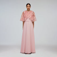 Blossom Sequin Chiffon Maxi Dress