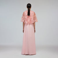 Blossom Sequin Chiffon Maxi Dress