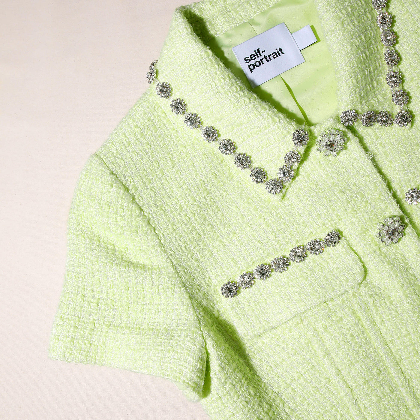 Lime Boucle Top