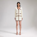 Cream Cable Knit Cardigan