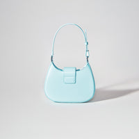 Blue Crescent Bow Mini Bag