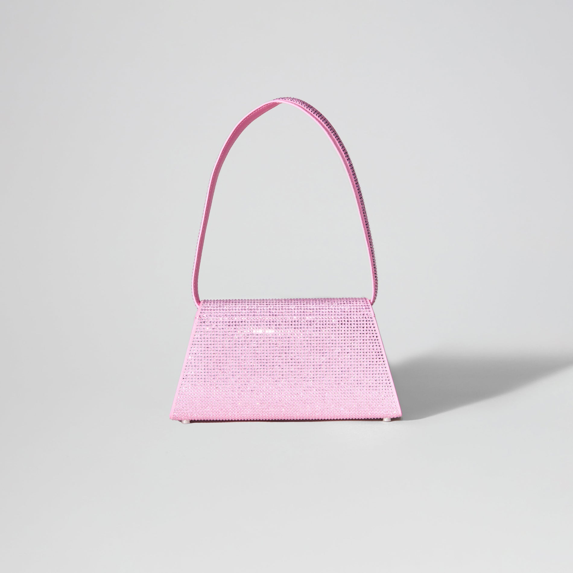 Pink Diamante Bow Mini Shoulder Bag