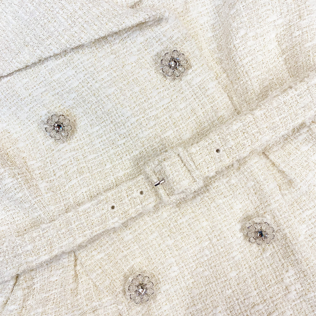 cream off shoulder boucle midi dress Sell Self Portrait Cream Off Shoulder Boucle Midi Dress - Cream