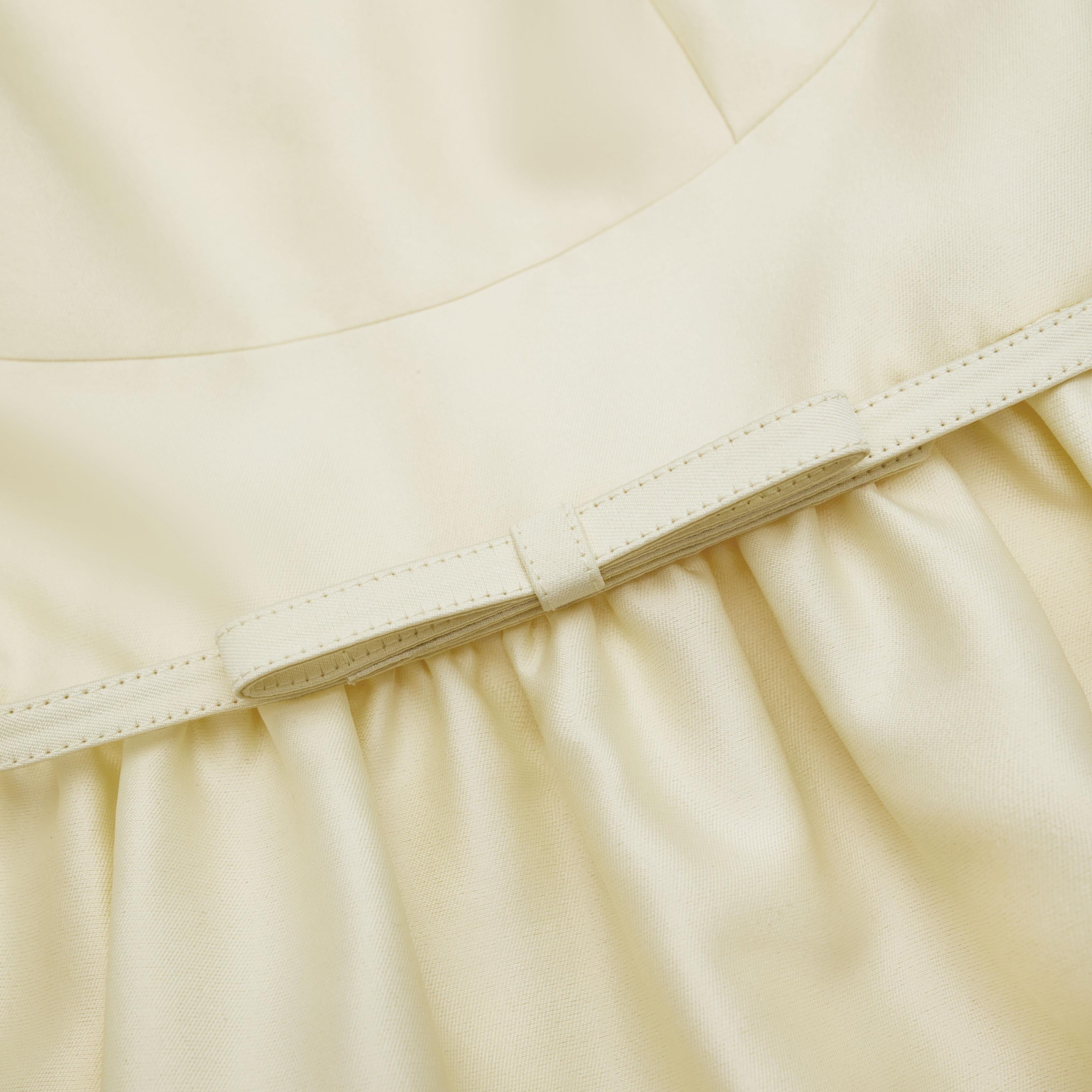 Yellow Taffeta Midi Dress