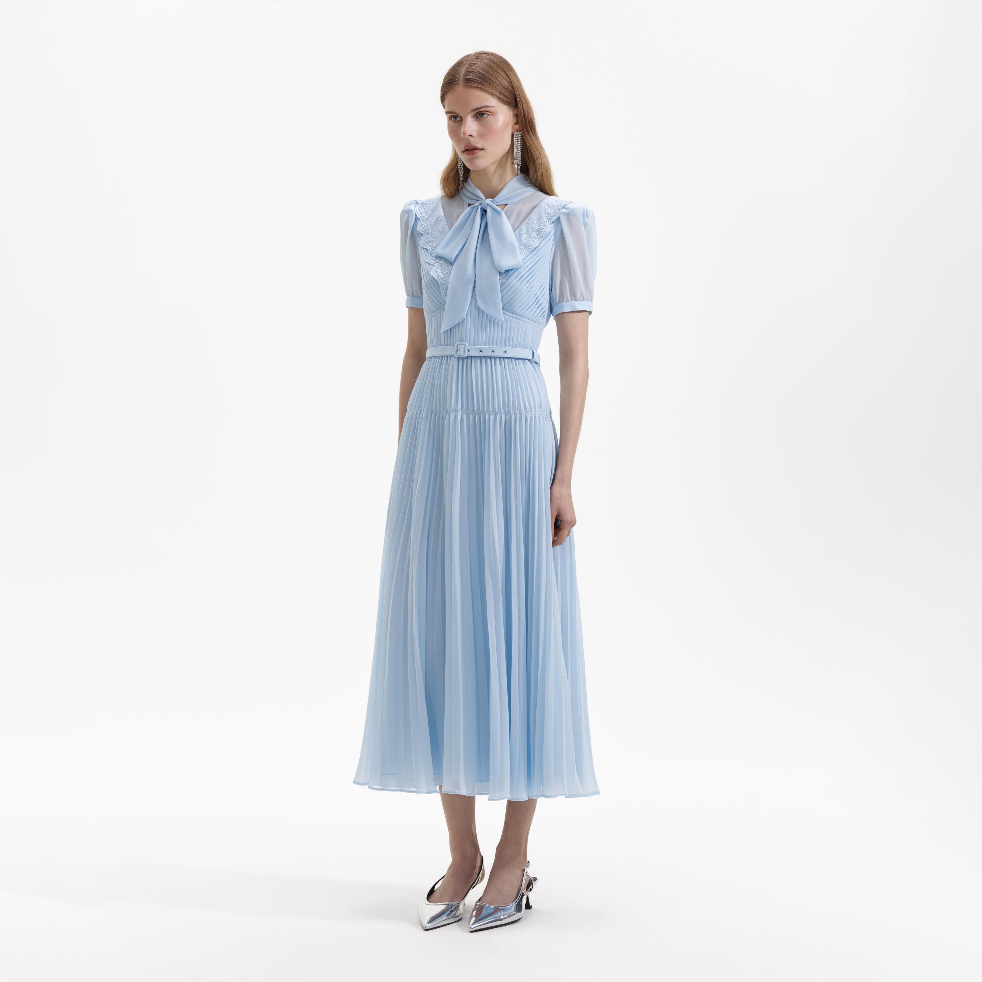 Self portrait pleated dress new arrivals