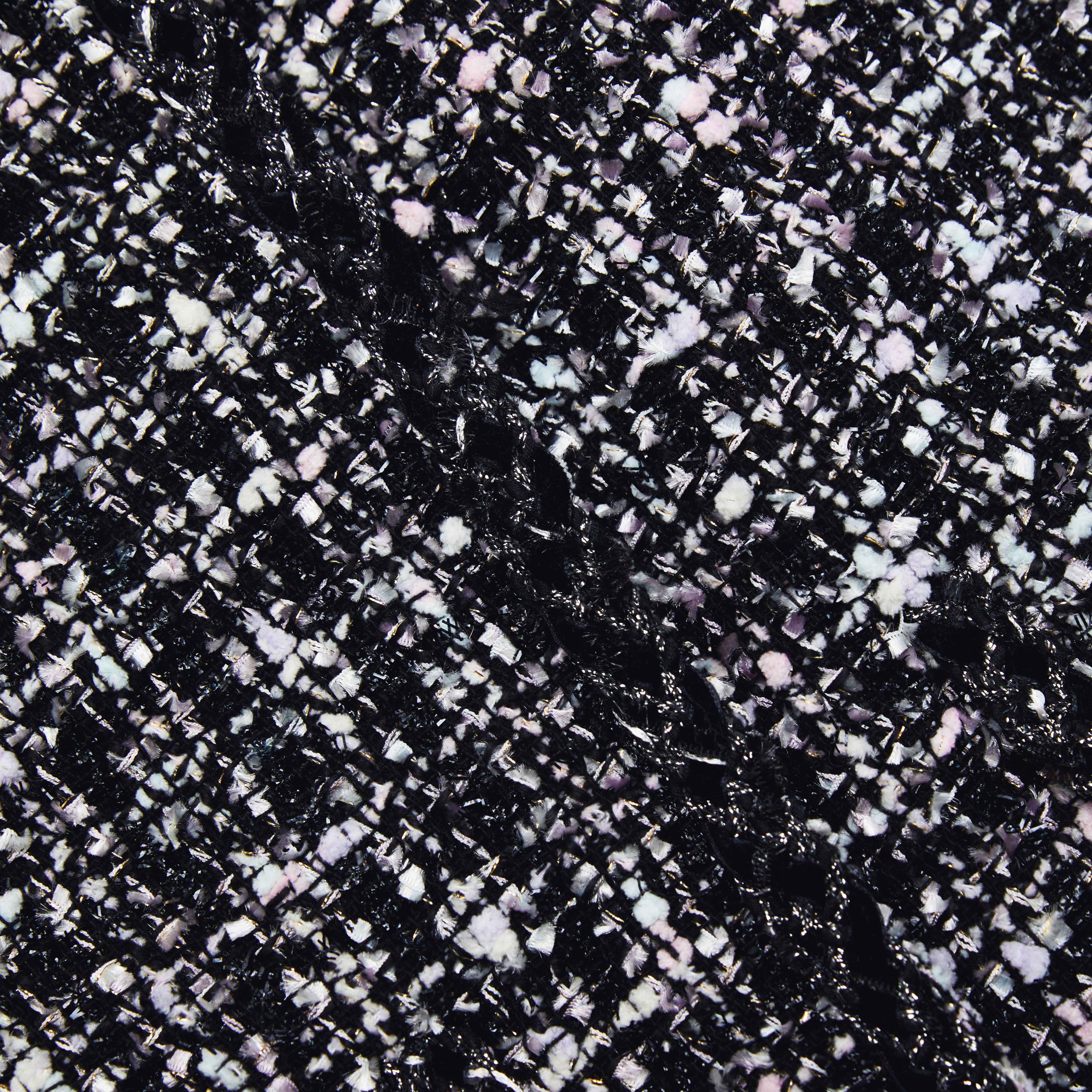 Black Check Boucle Jacket