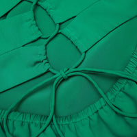 Green Strappy Midi Dress