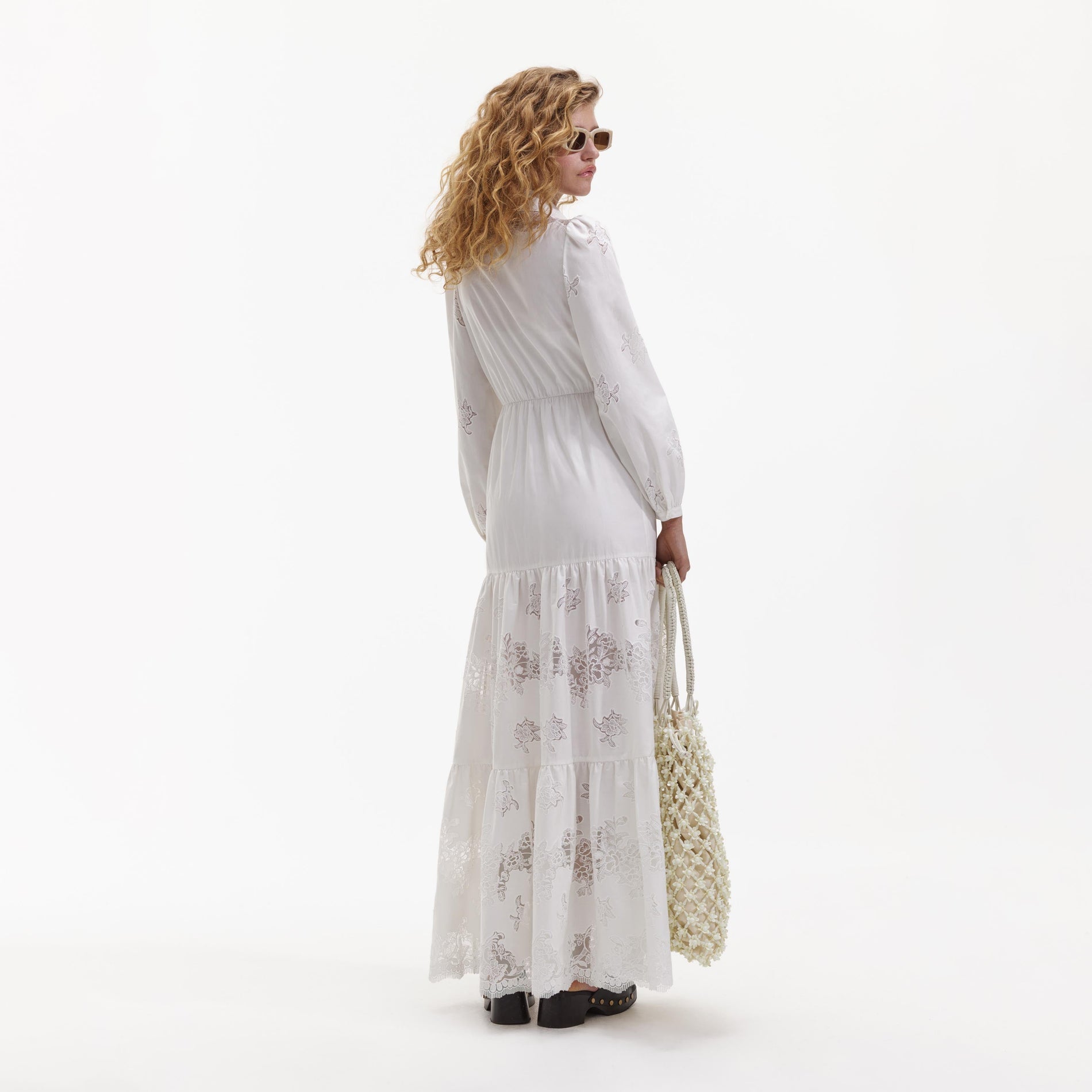 AURELIA Strappy Backless Maxi Dress (Ivory White Silk Crepe) – Zoo Label