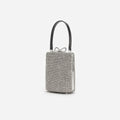 Silver Crystal Fishnet Bag