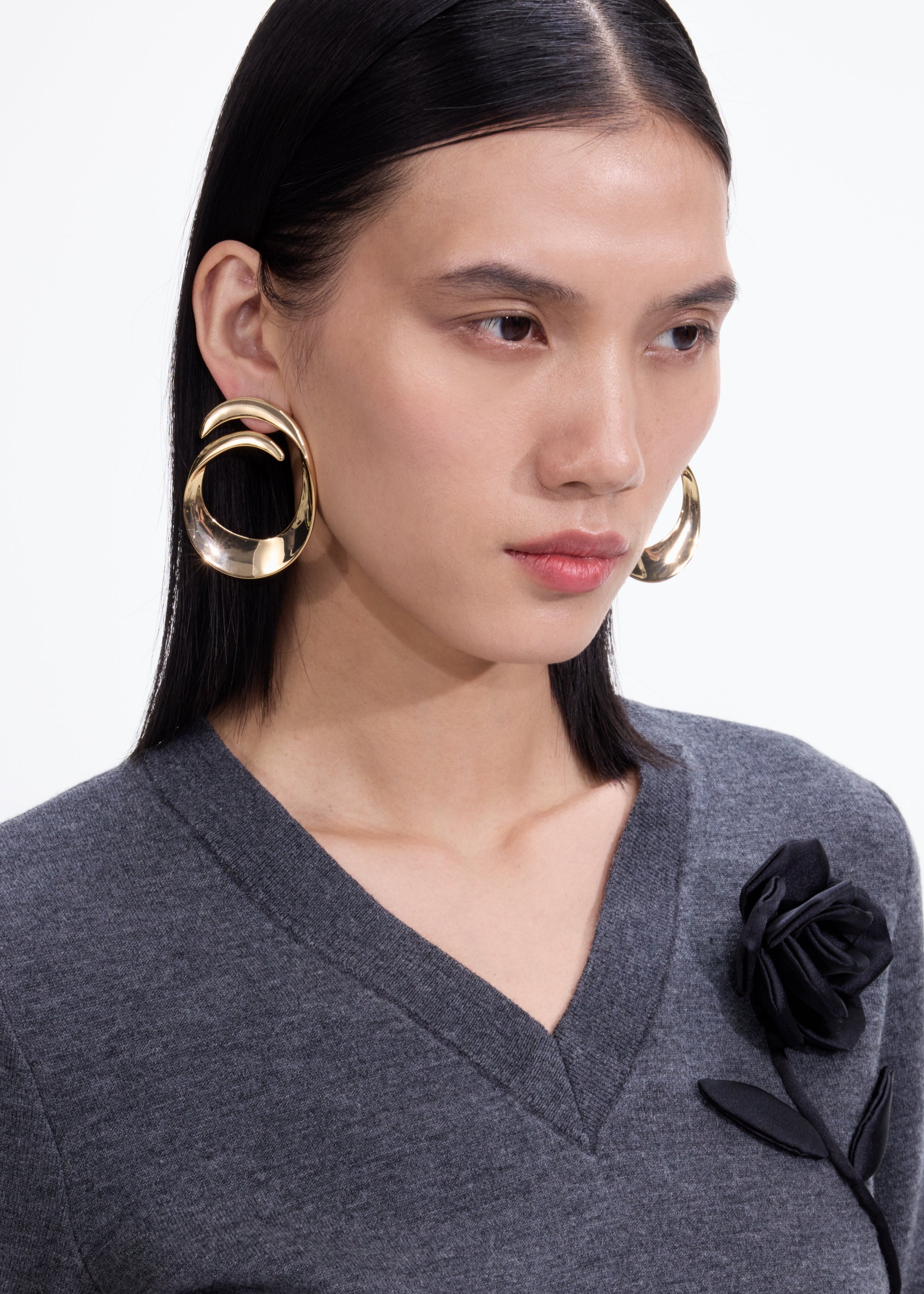 Gold Swirl Earrings