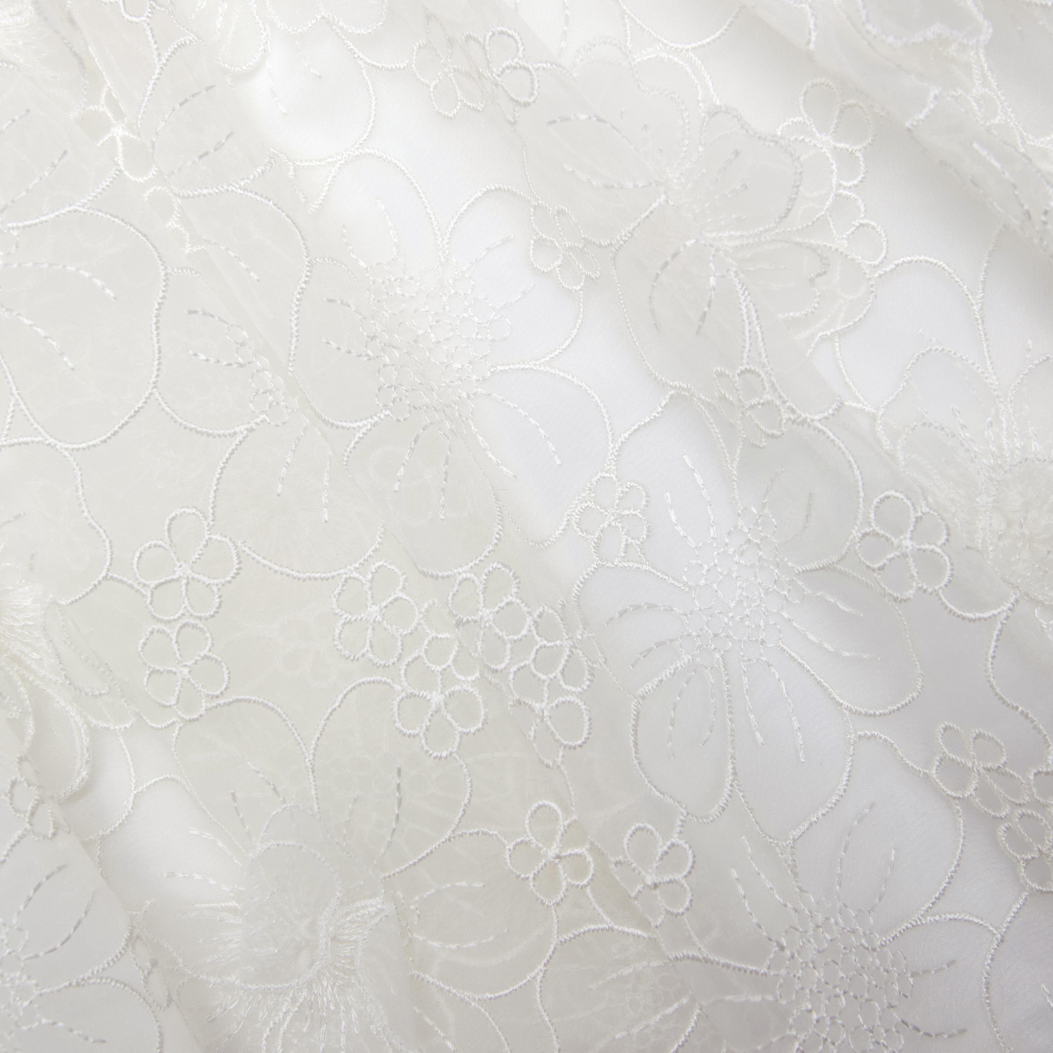 White Embellished Tulle Dress