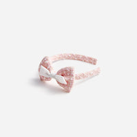 Pink Boucle Bow Headband