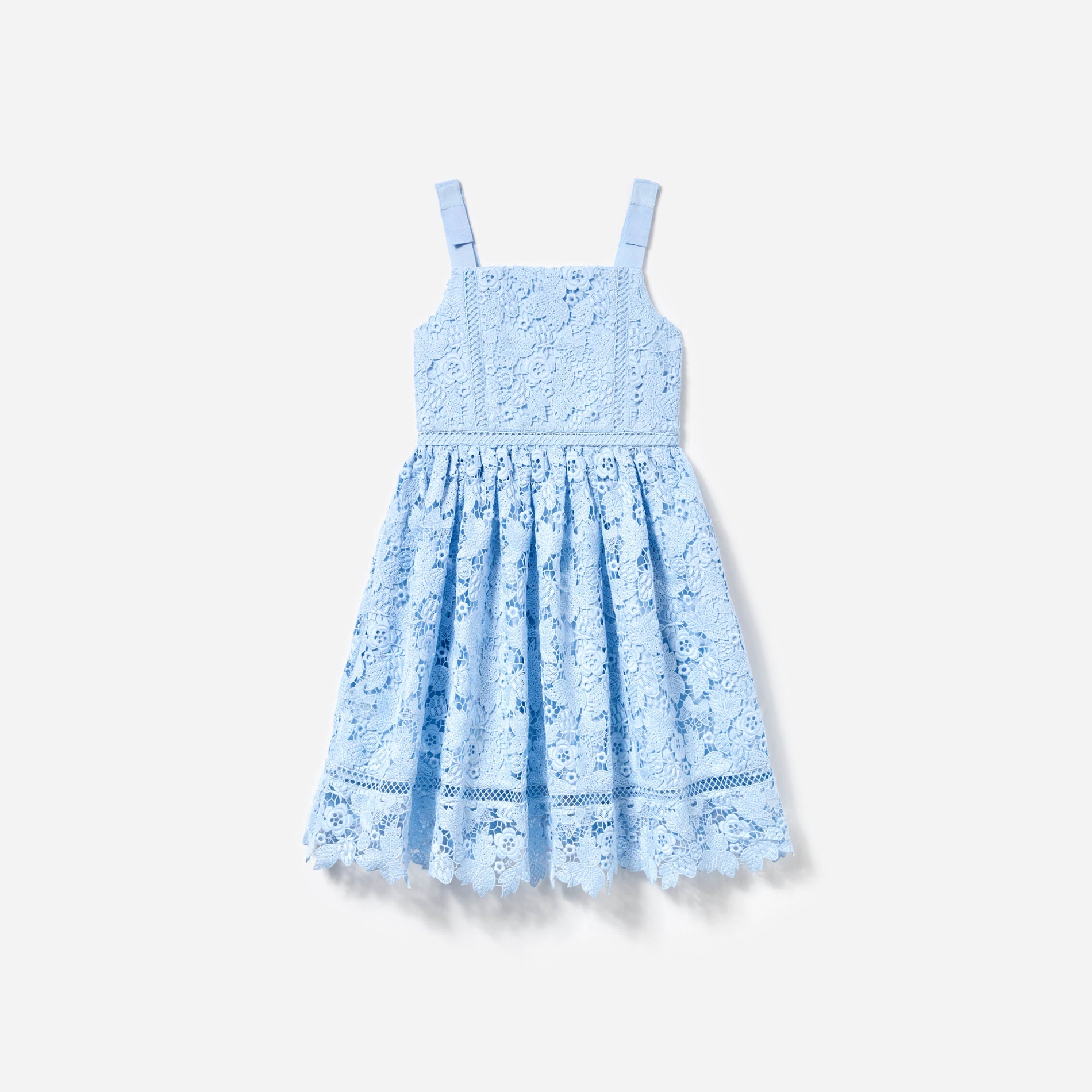 Blue Butterfly Lace Dress