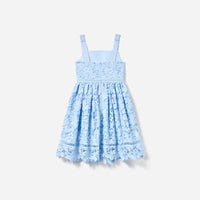 Blue Butterfly Lace Dress