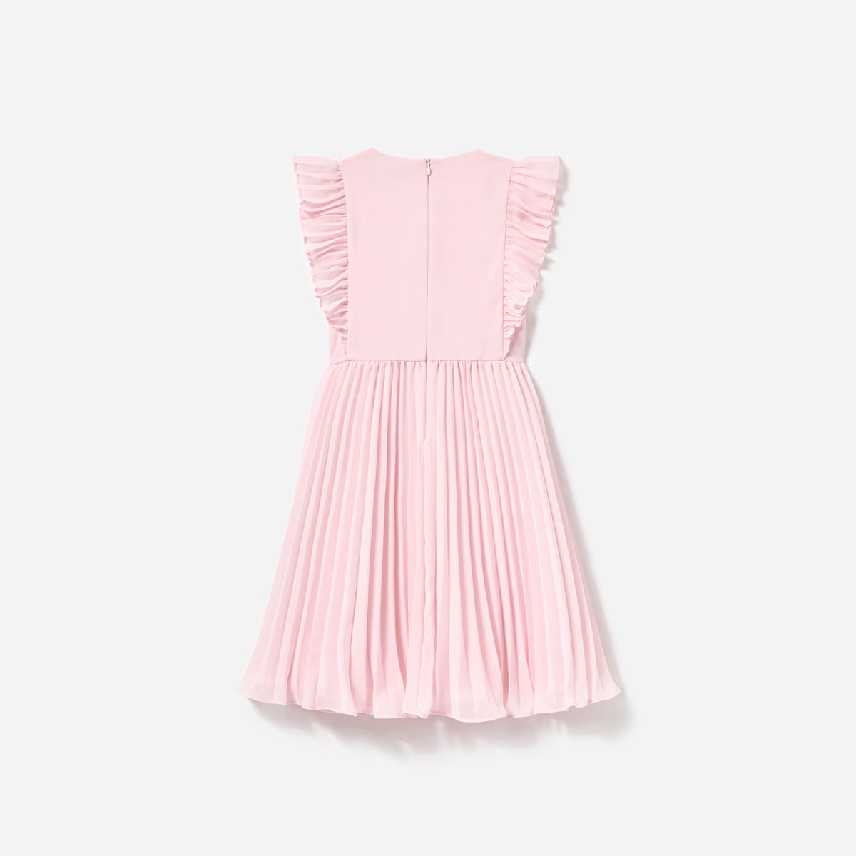 self portrait pink chiffon dress self-portrait - Pink Boucle Chiffon Mini Dress