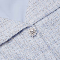 Blue Boucle Top