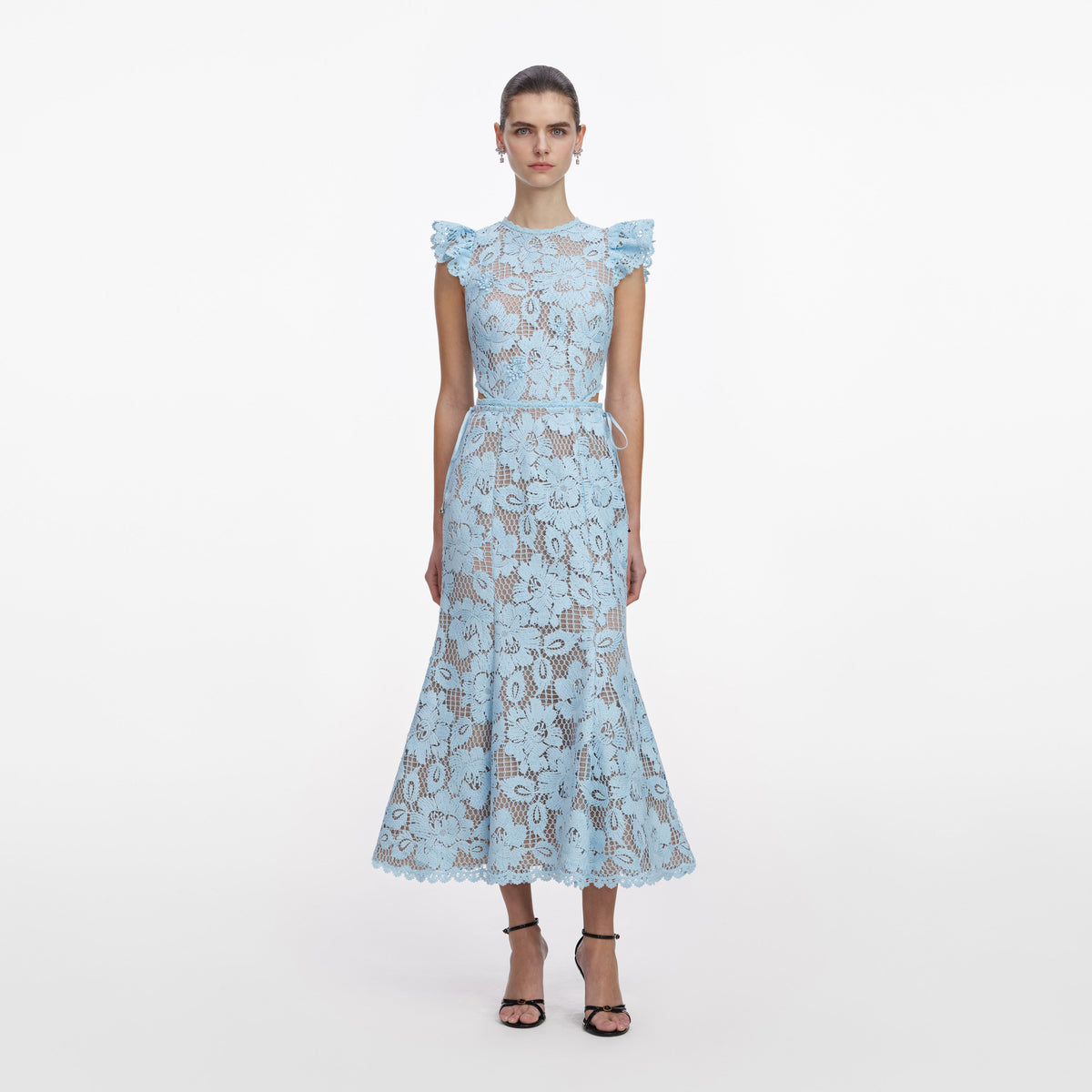 Self-Portrait Women's Midi Dresses - Blue