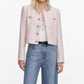 Pink Sequin Boucle Jacket