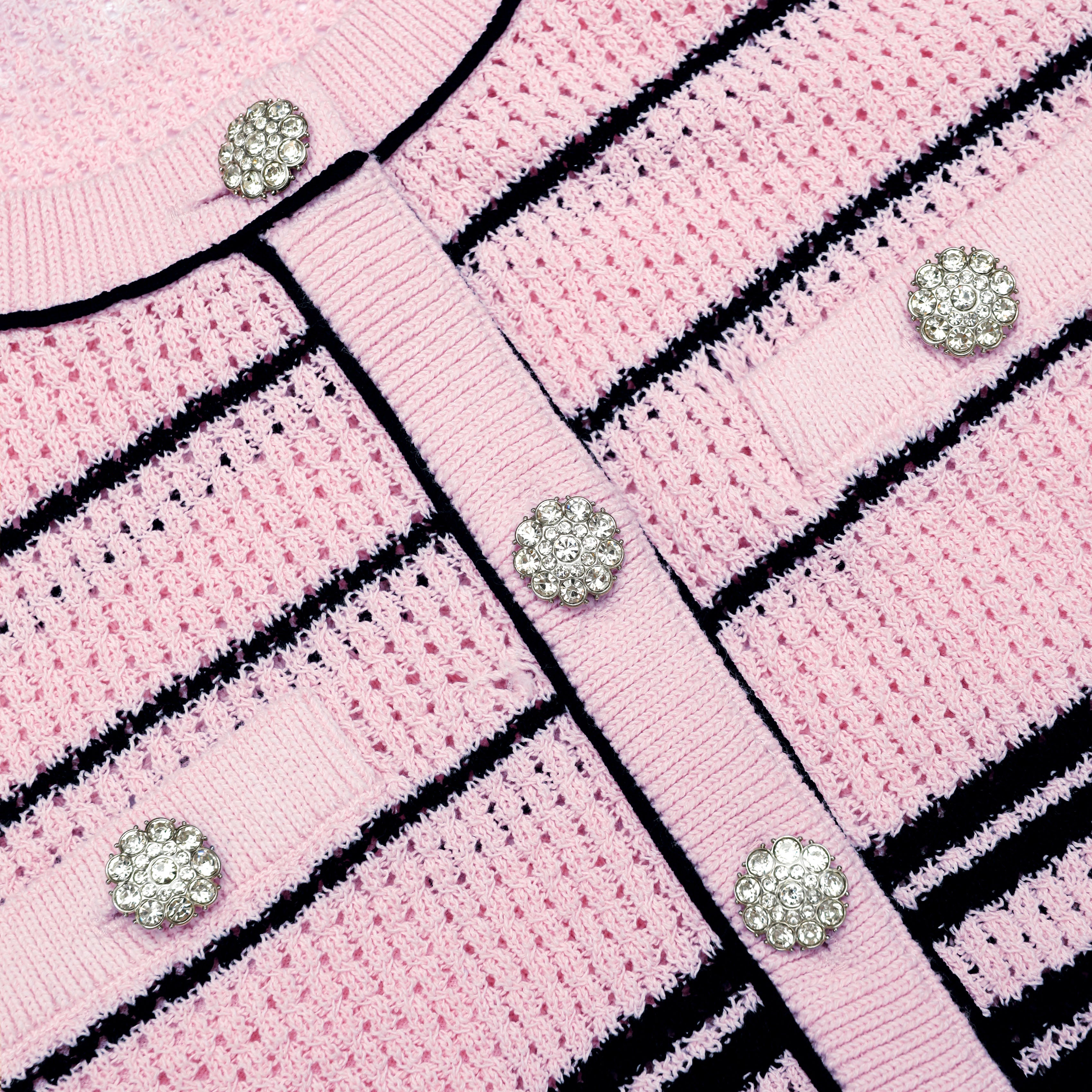 Pink Stripe Cardigan – self-portrait-US