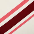 Cream Stripe Viscose Knit Top