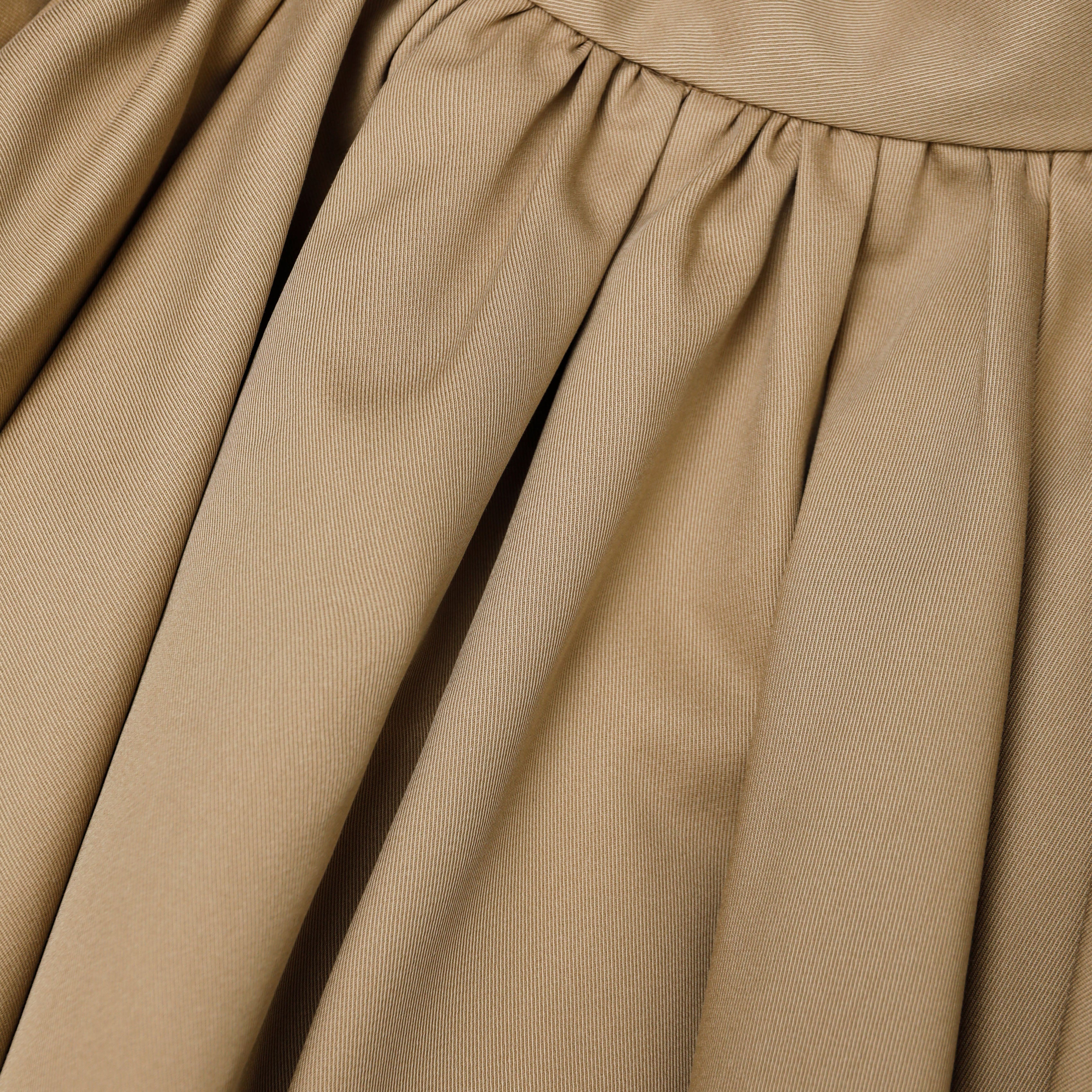 Tan Cotton Mini Skirt – self-portrait-US